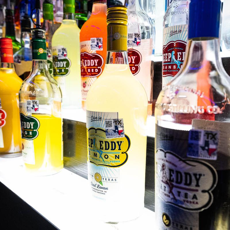 Various strong drinks.